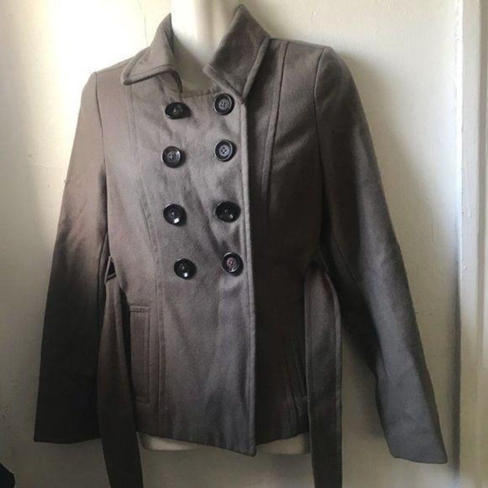 Old Navy Button-Up Belted Trench Coat Grey XS